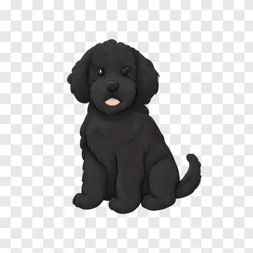 Portuguese Water Dog PNG Vector Graphic