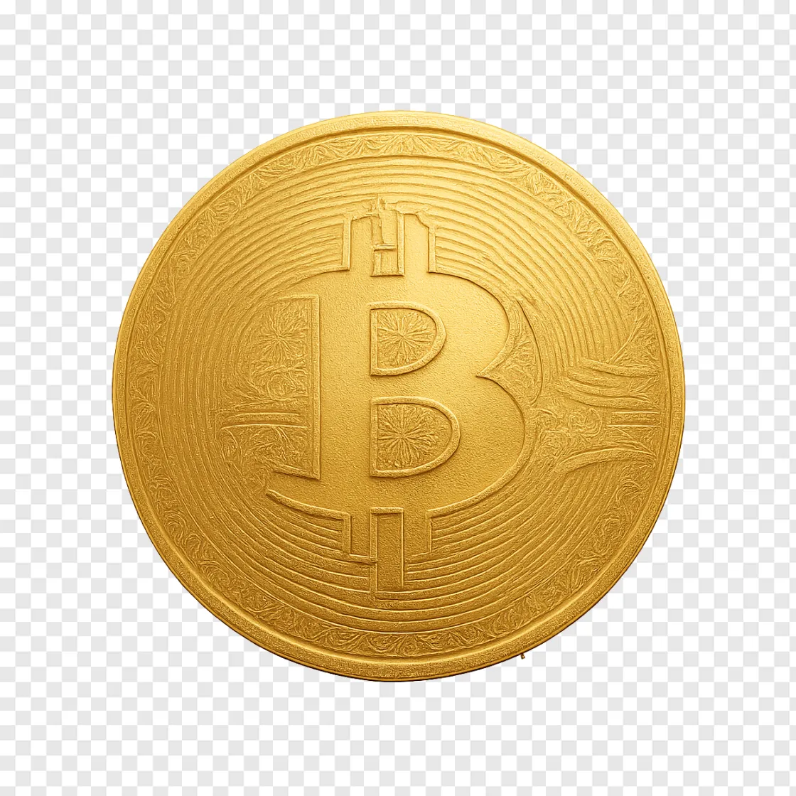 Bitcoin Coin PNG Image For Financial Designs