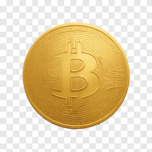 Bitcoin Coin PNG Image For Financial Designs