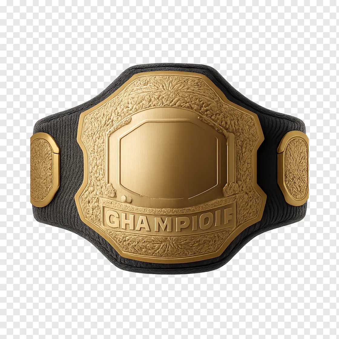 MMA Championship Belt PNG Transparent Image