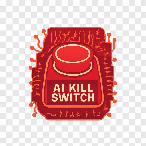 AI Kill Switch Transparent PNG Concept