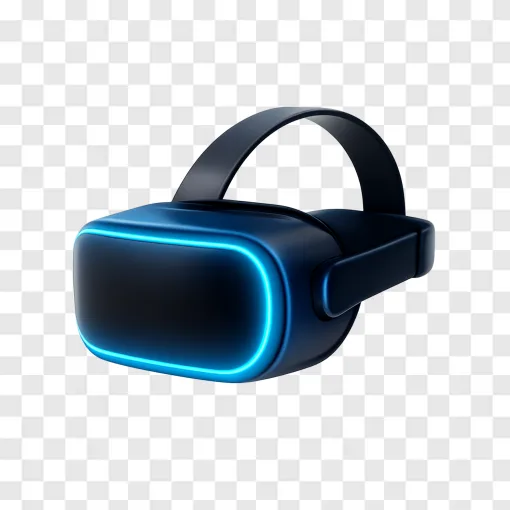 Futuristic VR Headset PNG For Gaming Designs