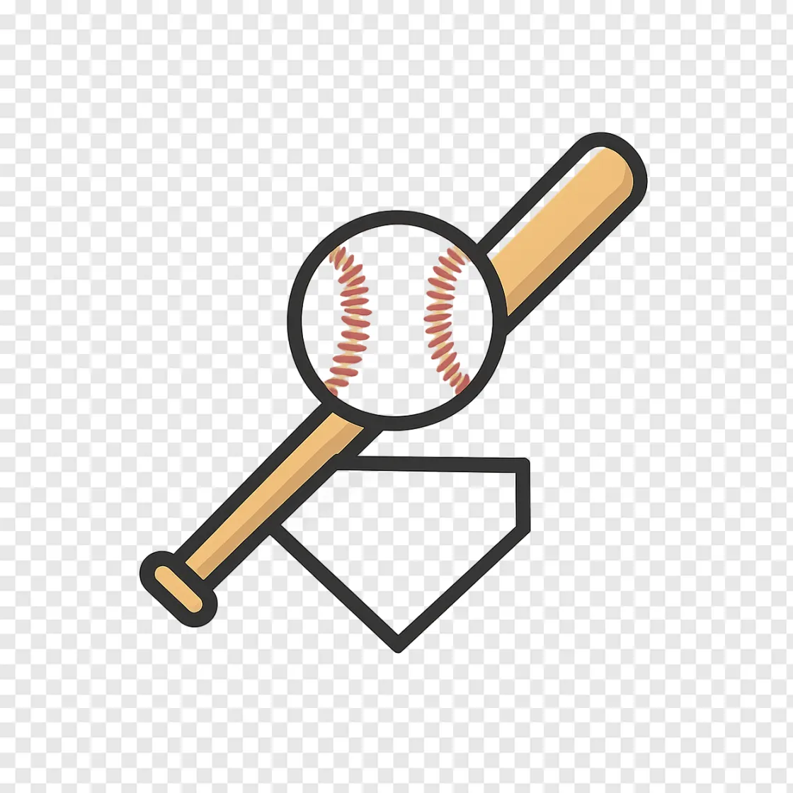 Baseball Equipment PNG Vector Graphic