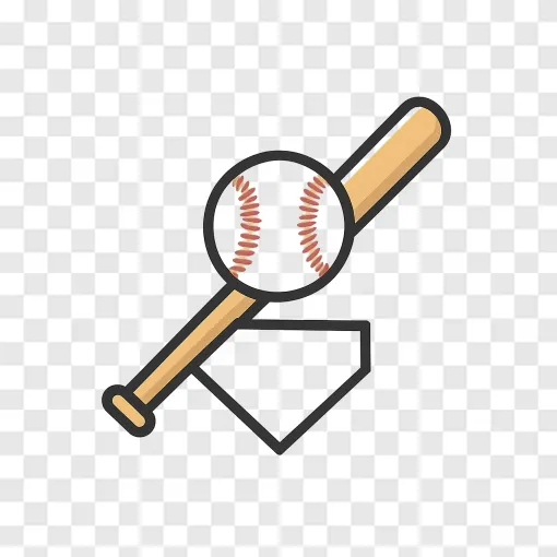 Baseball Equipment PNG Vector Graphic