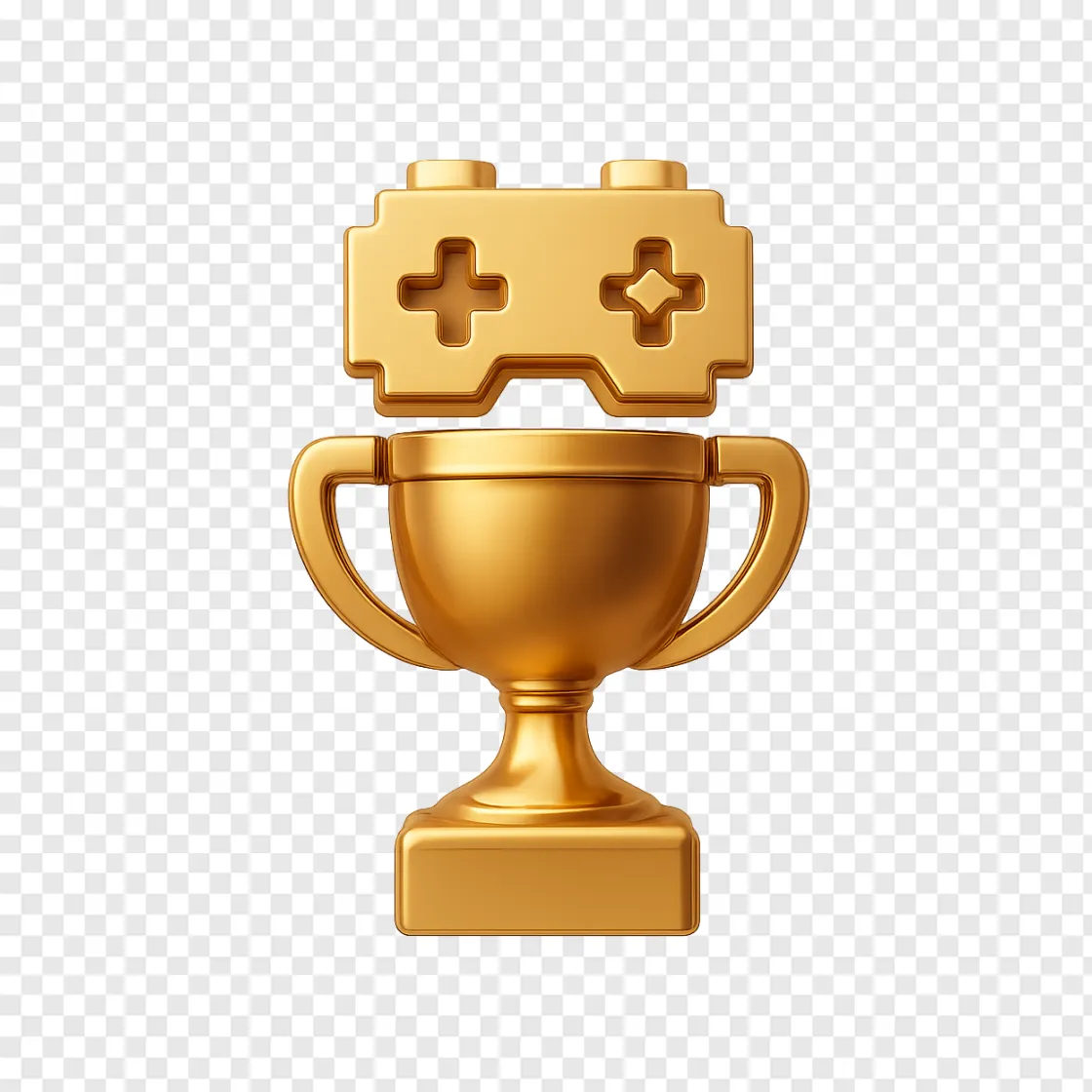 Roblox Achievement Trophy PNG Transparent Background