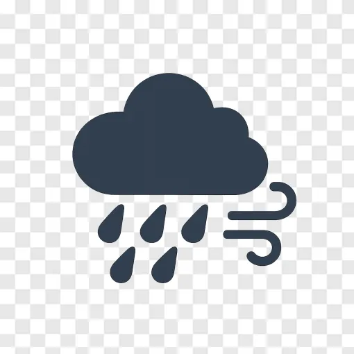 Severe Storm Rain And Wind Weather PNG