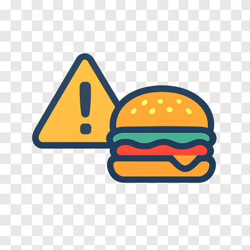 Junk Food Health Warning PNG Transparent Image