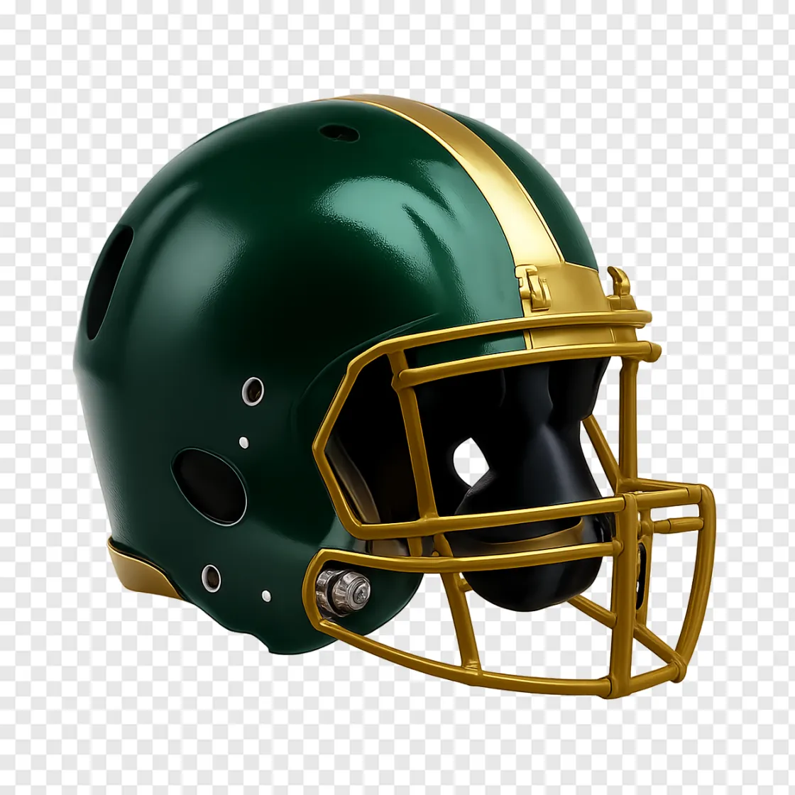Green Bay Packers Football Helmet PNG Transparent Image