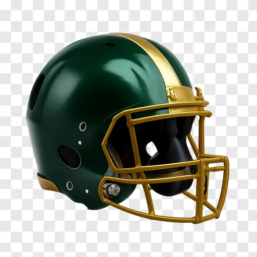 Green Bay Packers Football Helmet PNG Transparent Image