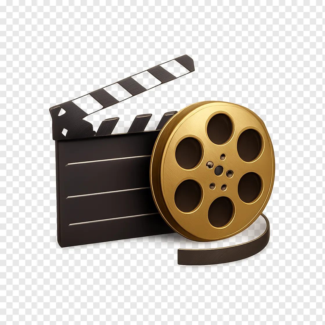 Movie Clapperboard PNG For Filmmaking And Cinema Designs