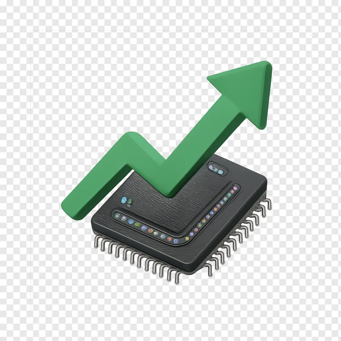 Software Stocks Market Trend PNG Graphic