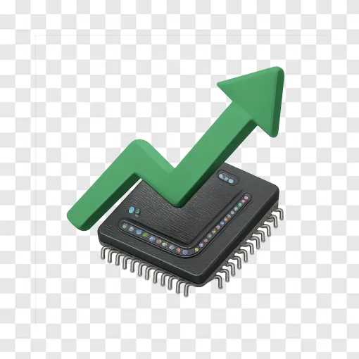 Software Stocks Market Trend PNG Graphic