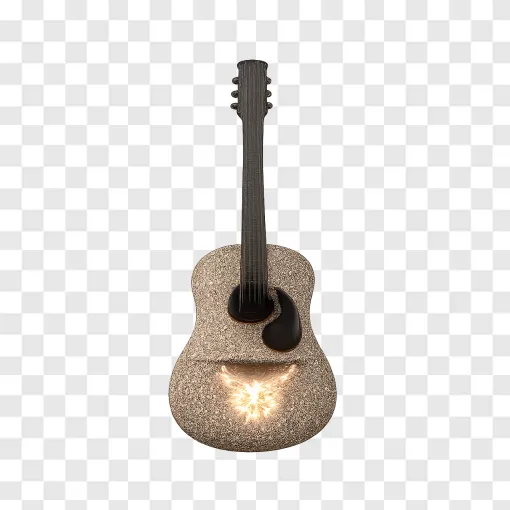 Dolly Parton Acoustic Guitar PNG Transparent Image