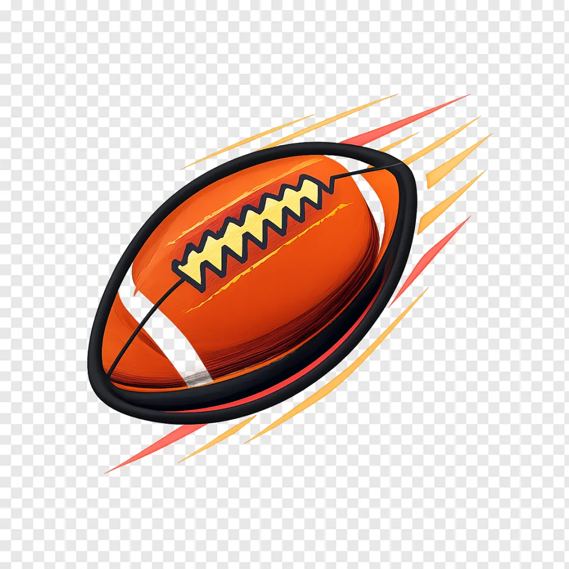 American Football Ball PNG Transparent Image