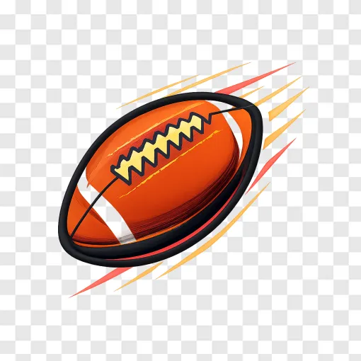 American Football Ball PNG Transparent Image