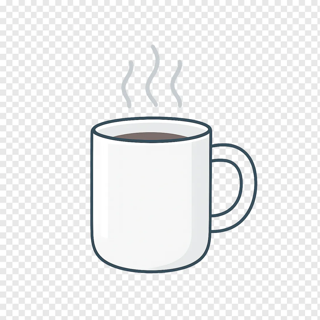 Hot Beverage Mug PNG Transparent Image