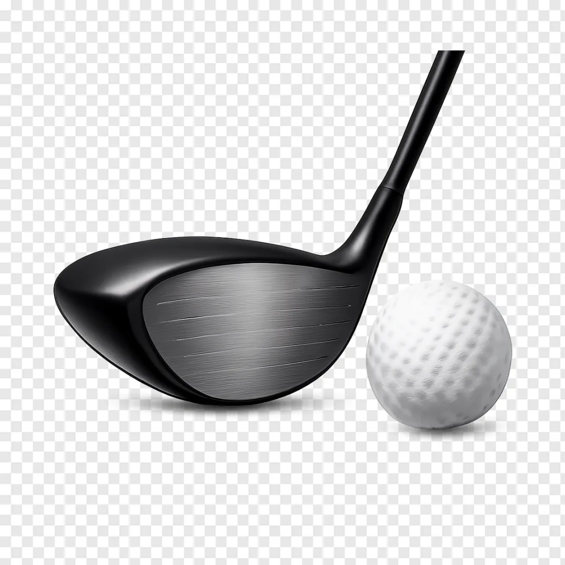 Golf Club And Ball PNG Transparent Image