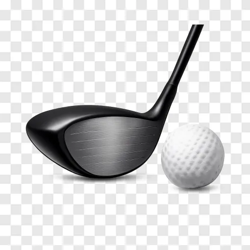 Golf Club And Ball PNG Transparent Image
