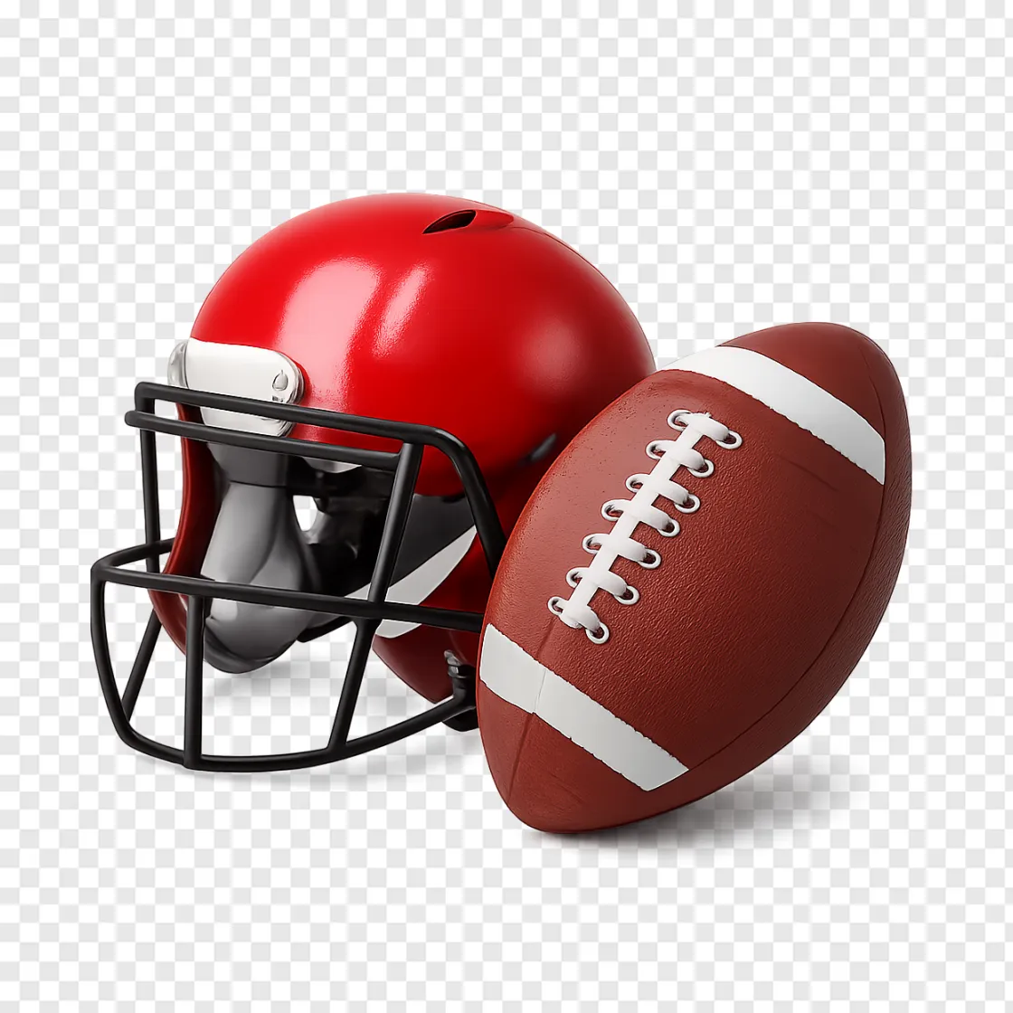 American Football Helmet PNG Transparent Image