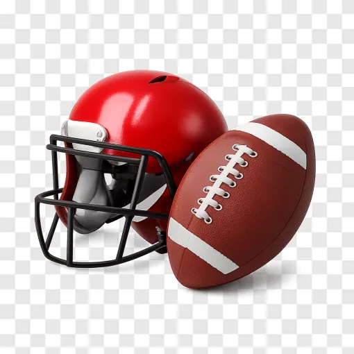 American Football Helmet PNG Transparent Image