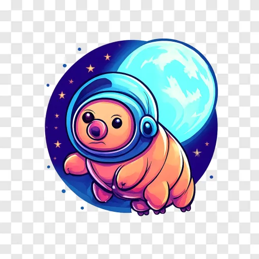 Tardigrade In Space PNG Transparent Image