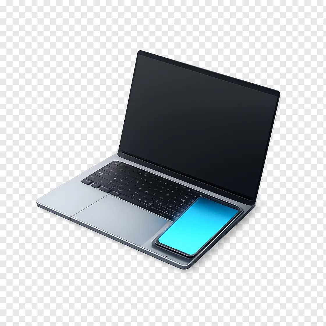 Modern Laptop And Smartphone PNG Image