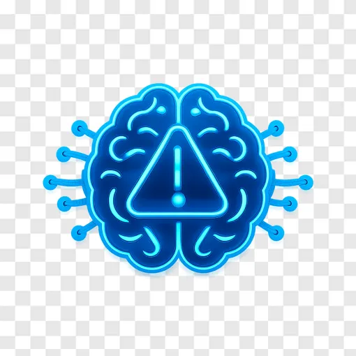 Artificial Intelligence Warning Concept PNG