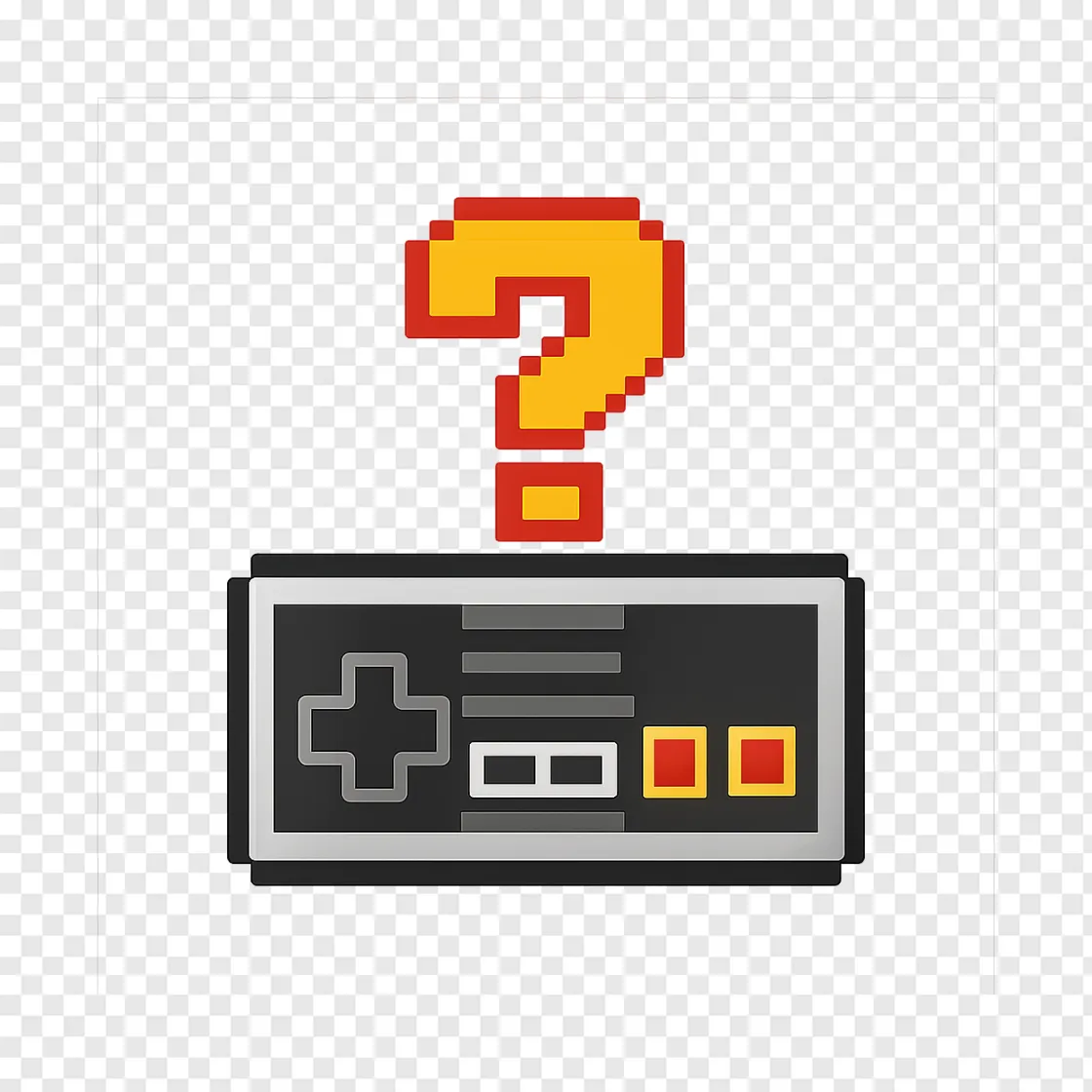 Retro Video Game Controller PNG Free Download