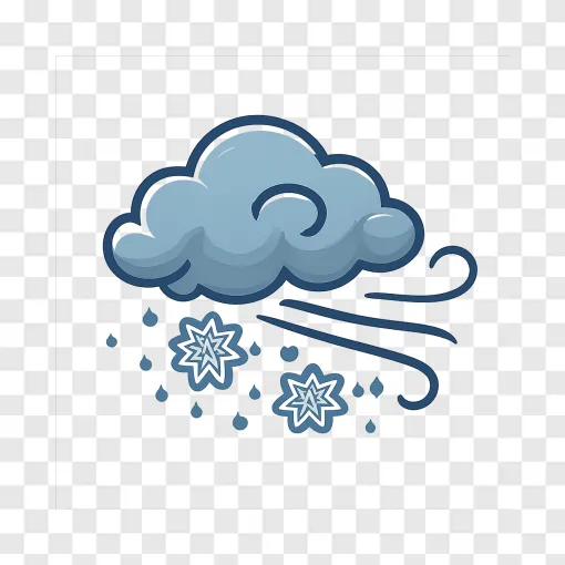 Nor'easter Winter Storm PNG Transparent Image