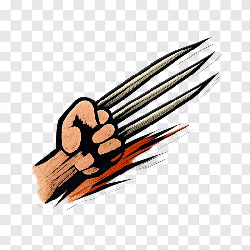 Angry Mutant Claws PNG Graphic For Design