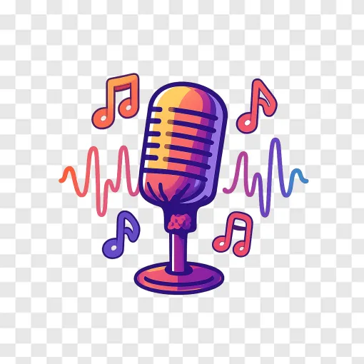 Studio Microphone PNG Image For Music Designs