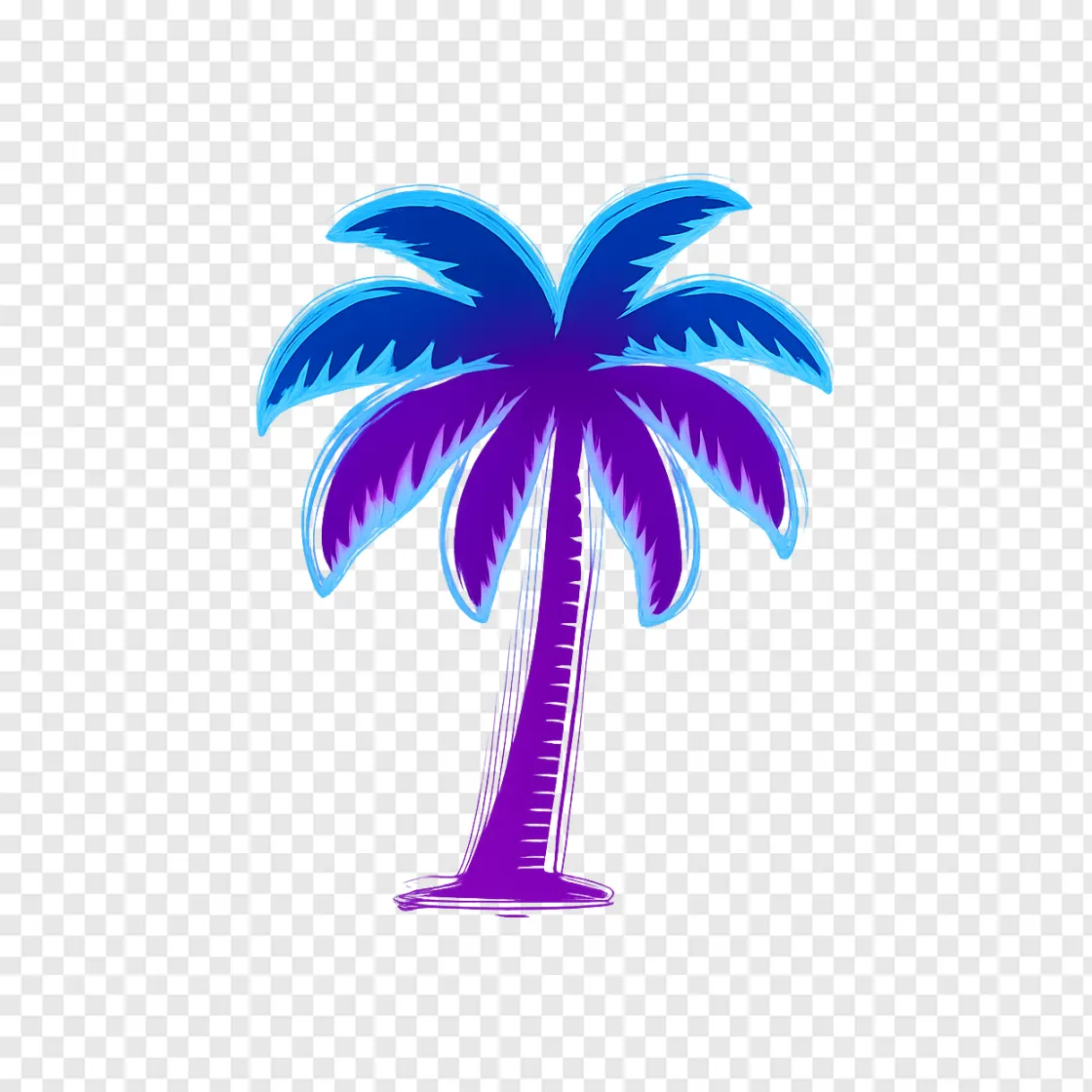 GTA 6 Palm Tree Aesthetic PNG Transparent Image