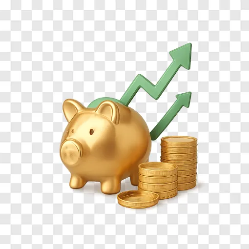 Financial Growth And Banking PNG Icon For Downloads