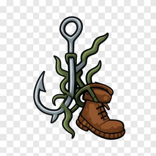 Funny Fishing Fail Cartoon PNG For Designers