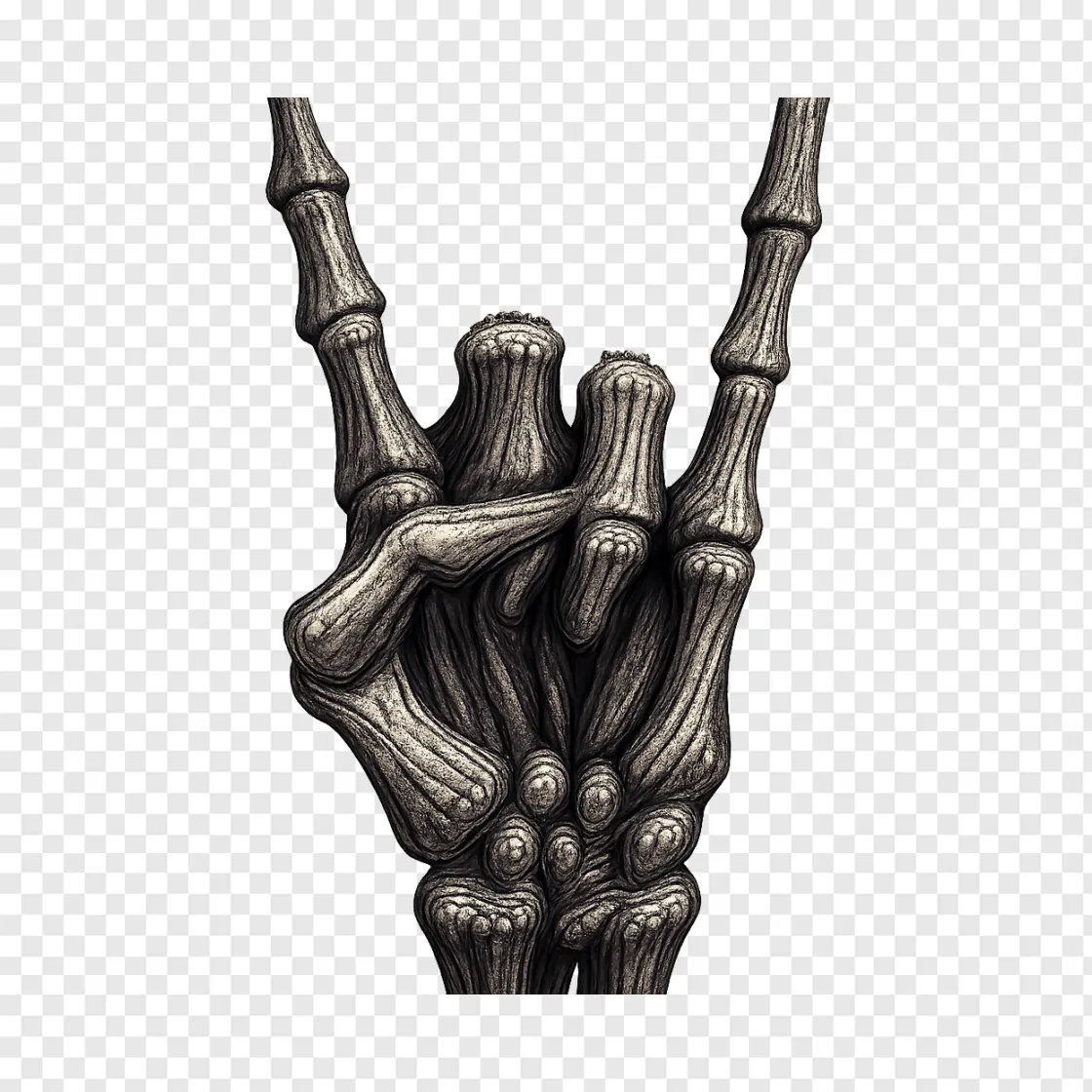 Death Metal Hand Sign PNG Transparent Background