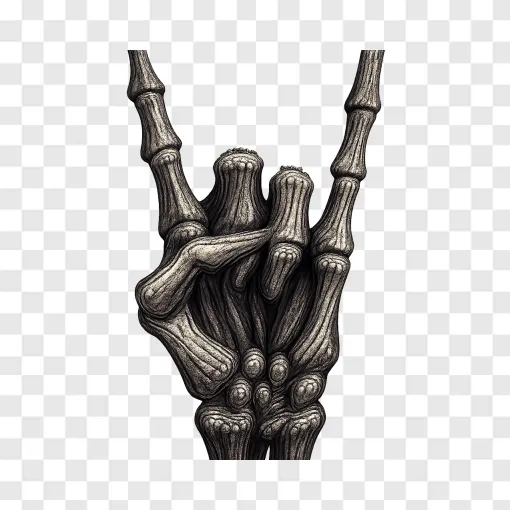 Death Metal Hand Sign PNG Transparent Background