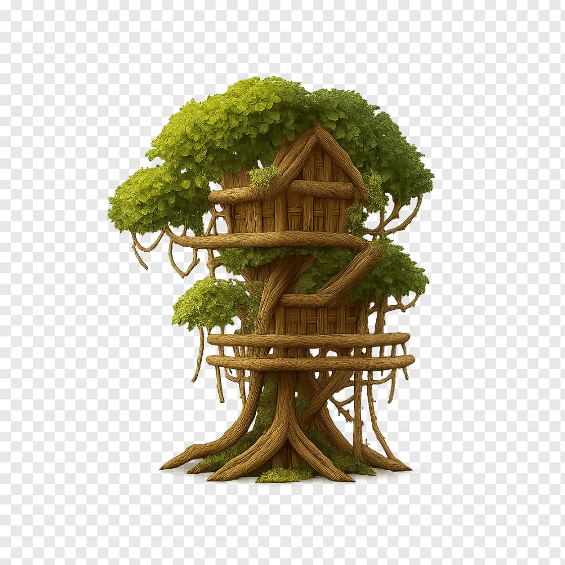 Minecraft Treehouse PNG Transparent Background