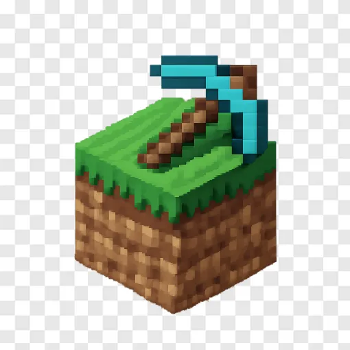 Minecraft Grass Block PNG Graphic Free Download