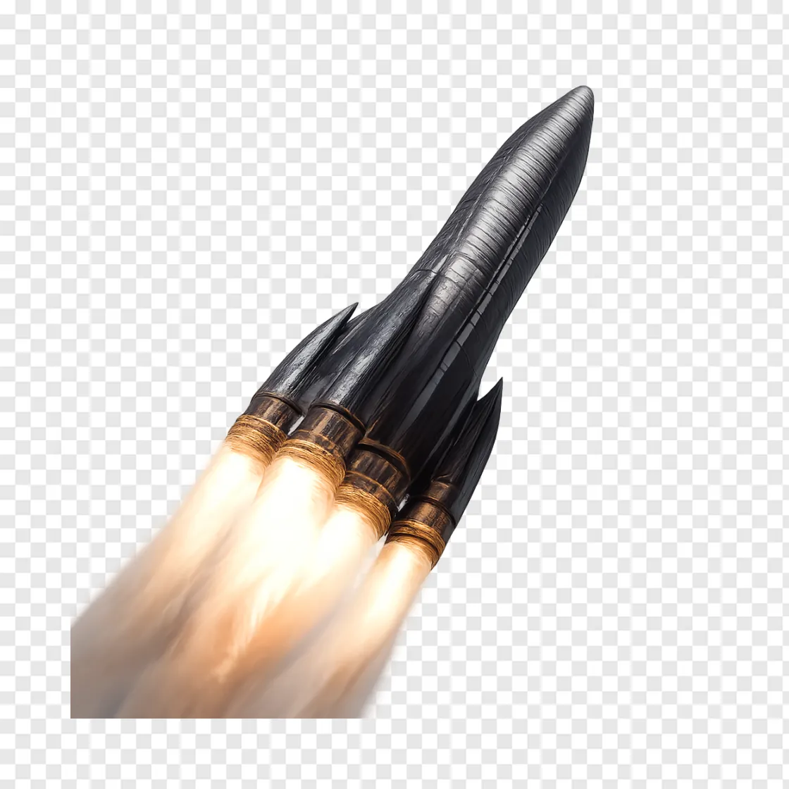 Space Rocket Launch PNG Image For Design