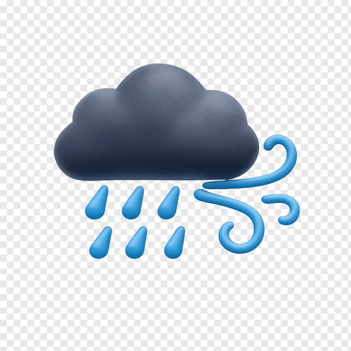 Storm Weather PNG Icon With Transparent Background