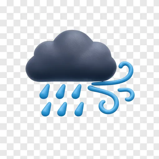 Storm Weather PNG Icon With Transparent Background