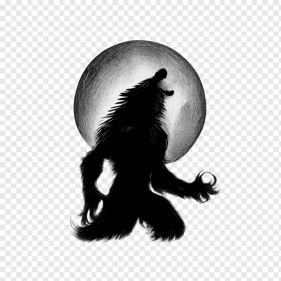 Werewolf PNG Image For Halloween And Horror Designs