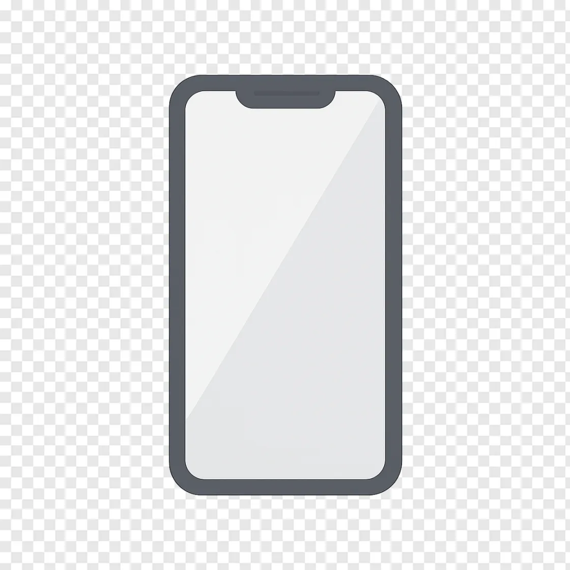 Futuristic Smartphone Concept PNG