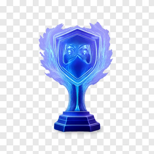 Futuristic Esports Trophy PNG For Gaming Streamers
