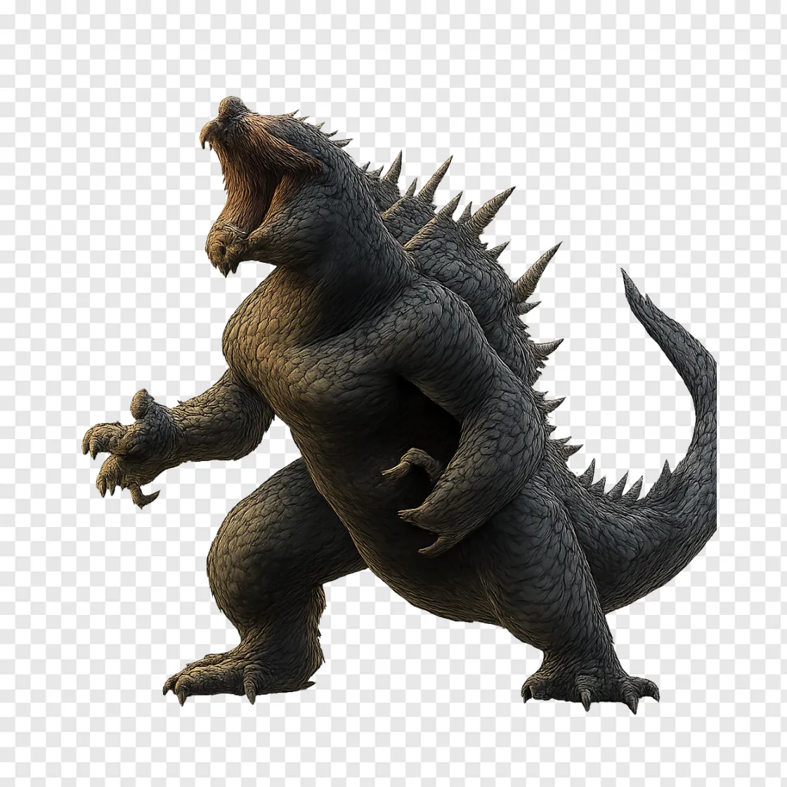 Fierce Giant Kaiju Monster PNG Image For Design