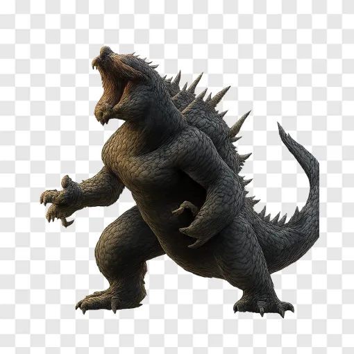 Fierce Giant Kaiju Monster PNG Image For Design