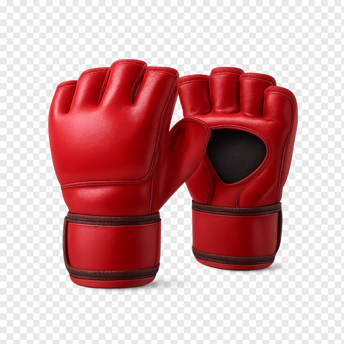 MMA Gloves PNG Transparent Image