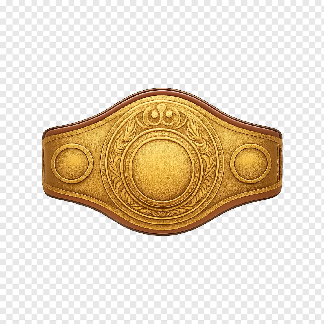 Championship Boxing Belt PNG Transparent Image