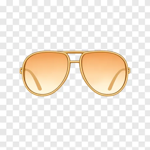 Vintage Aviator Glasses PNG Transparent Background