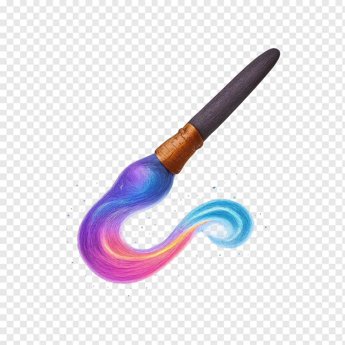 Magical Paintbrush PNG Transparent Image